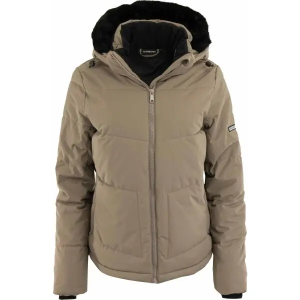 ALPINE PRO ALPINE PRO OKEWA Дамско зимно яке, кафяво, размер