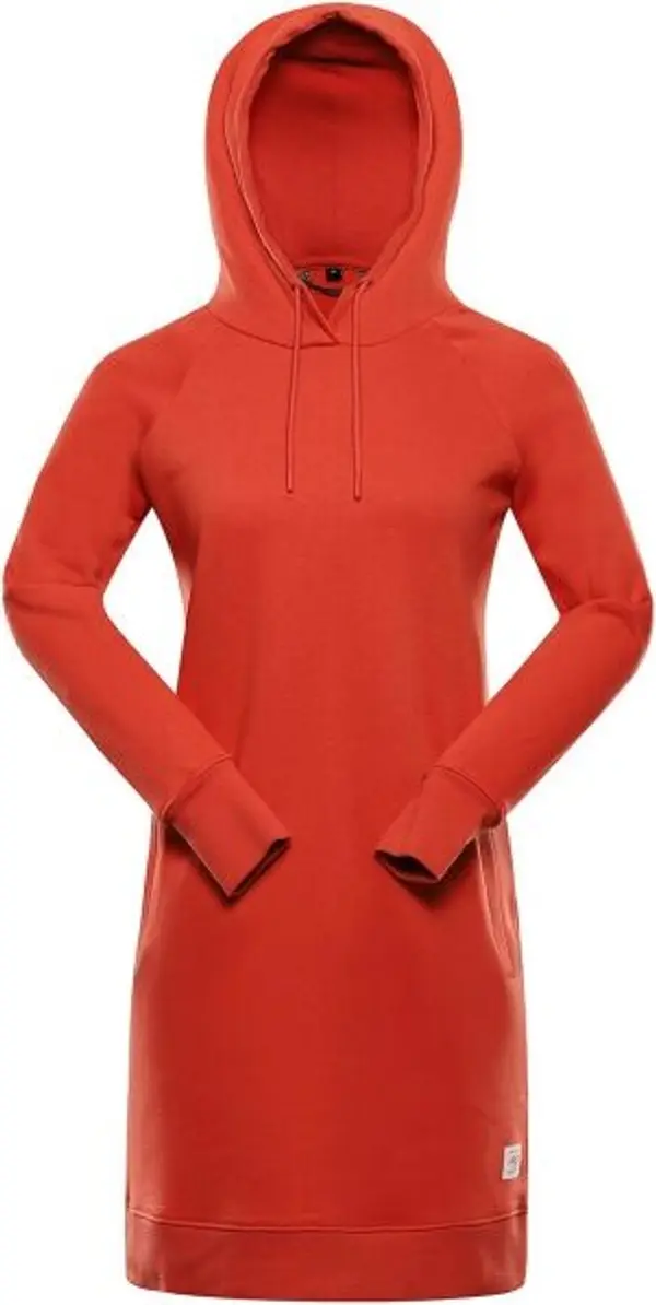 ALPINE PRO ALPINE PRO OLEBA Дамска рокля тип суитшърт, червено, размер