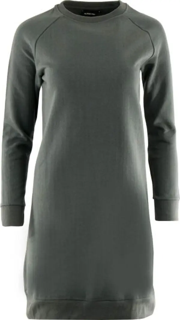 ALPINE PRO ALPINE PRO OLEGA Дамска рокля с кръгло деколте, сиво, размер