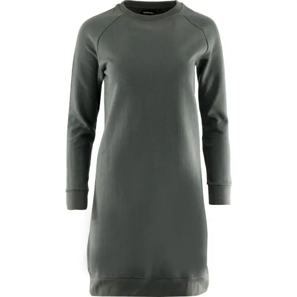 ALPINE PRO ALPINE PRO OLEGA Дамска рокля с кръгло деколте, сиво, размер