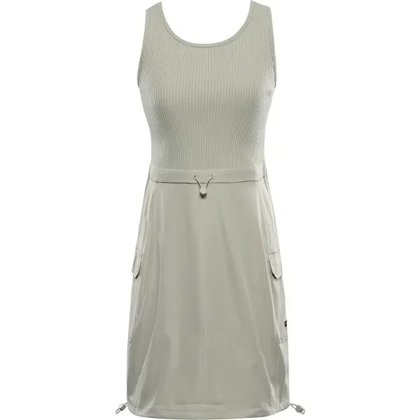 ALPINE PRO ALPINE PRO OMABA Дамска рокля, светло-зелено, размер