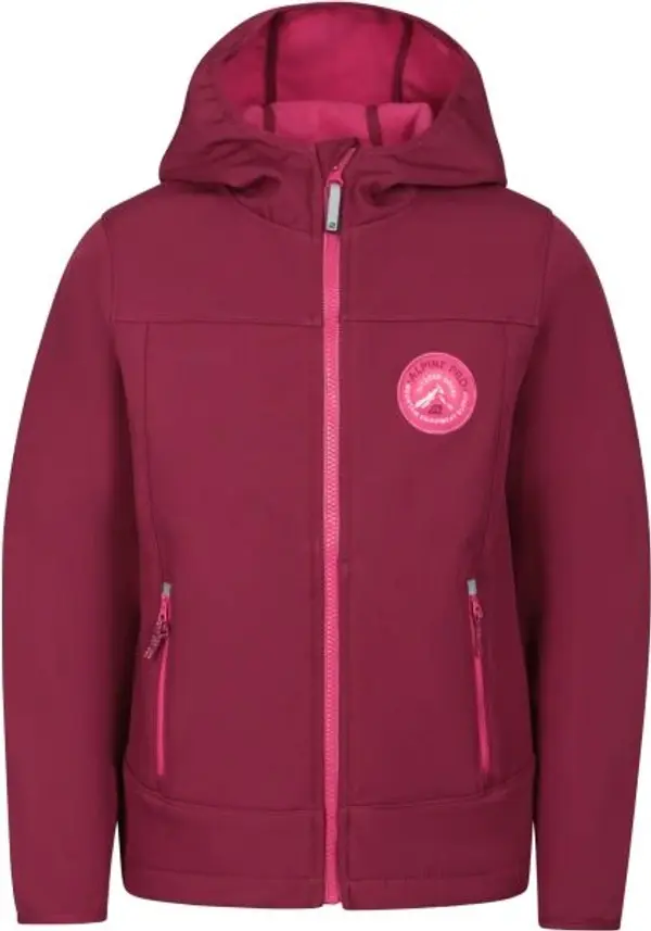 ALPINE PRO ALPINE PRO OMANO Детско софтшел яке, лилаво, размер 116-122