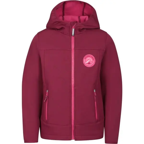 ALPINE PRO ALPINE PRO OMANO Детско софтшел яке, лилаво, размер 140-146