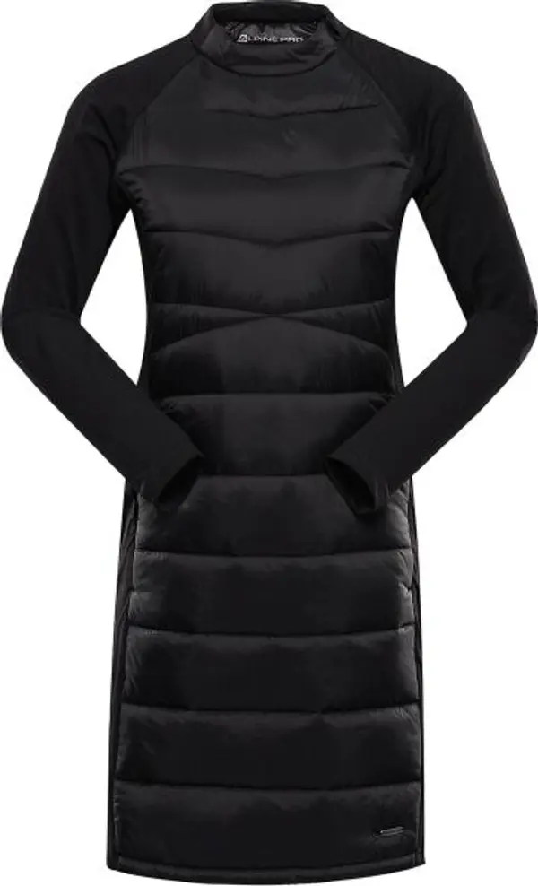 ALPINE PRO ALPINE PRO OMERA Дамска термо рокля, черно, размер