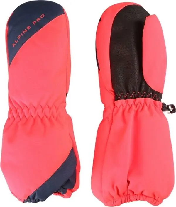 ALPINE PRO ALPINE PRO ORELO Детски зимни ръкавици, розово, размер