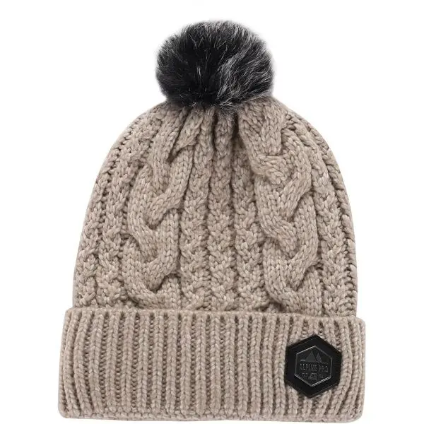 ALPINE PRO ALPINE PRO ORGE Дамска зимна шапка, бежово, размер