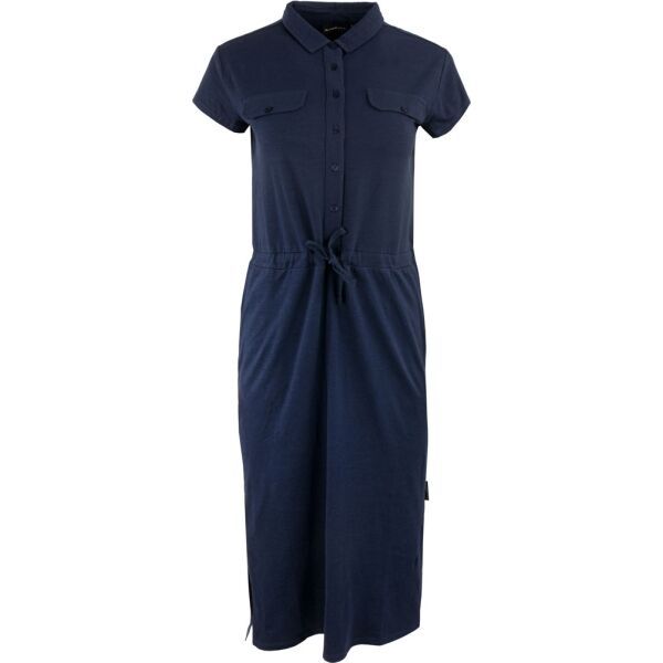 ALPINE PRO ALPINE PRO PLEQA Дамска дълга рокля, тъмносин, размер