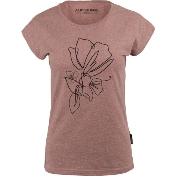 ALPINE PRO ALPINE PRO PODERA Дамска тениска, розово, размер