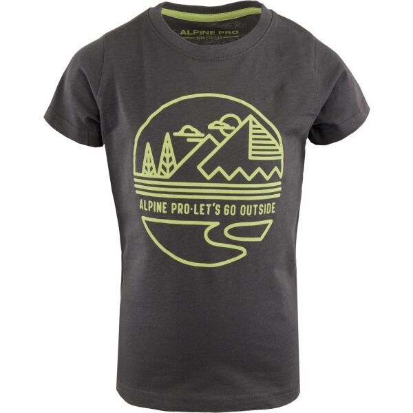 ALPINE PRO ALPINE PRO POLIO Тениска за момчета, тъмносиво, размер