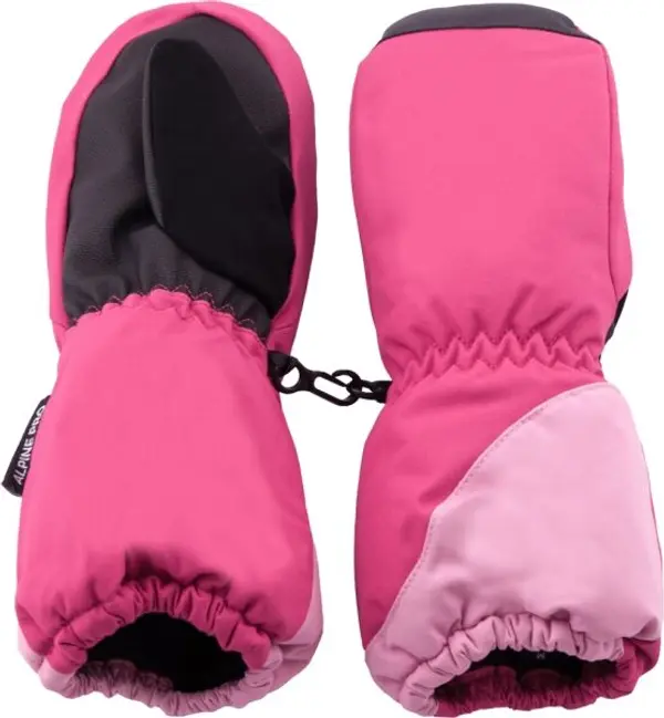 ALPINE PRO ALPINE PRO ROLSO Детски ръкавици, розово, размер