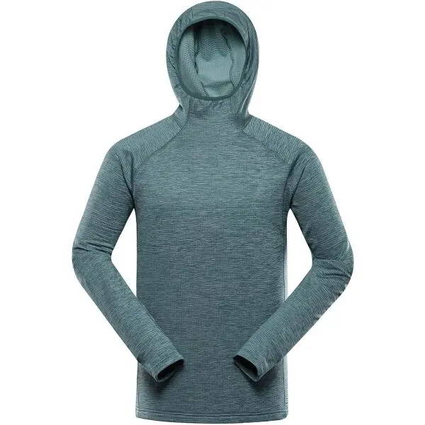 ALPINE PRO ALPINE PRO ROLT Мъжки бързосъхнещ суитшърт, зелено, размер