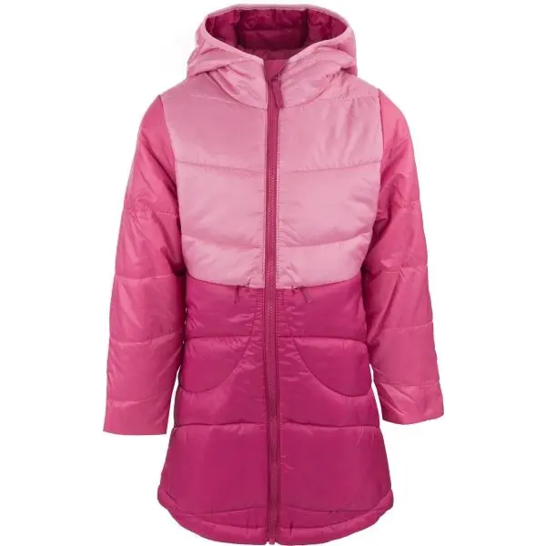 ALPINE PRO ALPINE PRO ROMBO Детско дълго яке, розово, размер 104-110