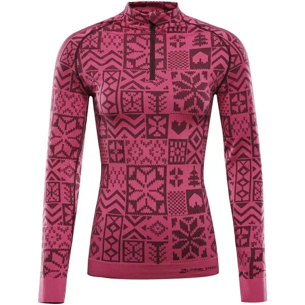 ALPINE PRO ALPINE PRO SEAMA Дамска функционална тениска, розово, размер M/L