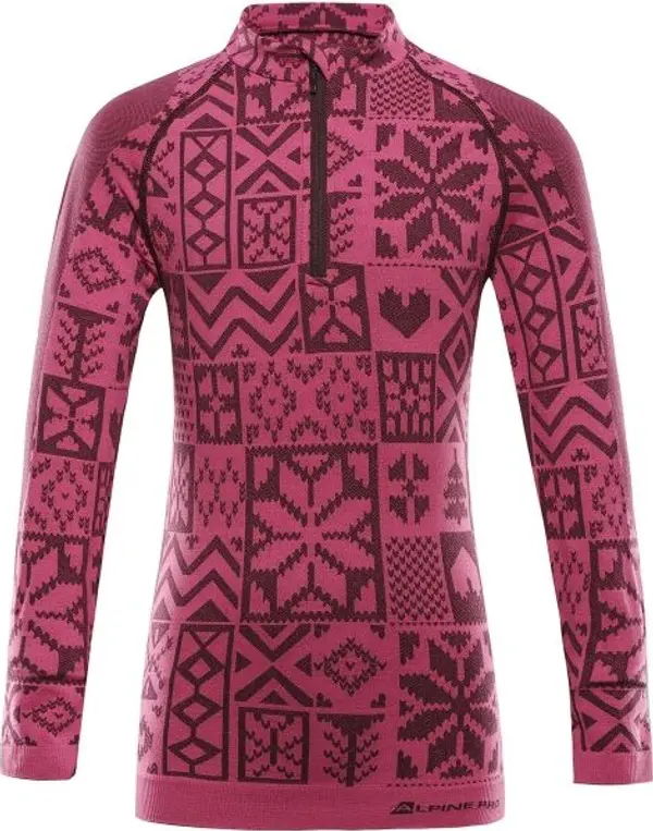 ALPINE PRO ALPINE PRO SEAMO Детска функционална термо блуза, розово, размер