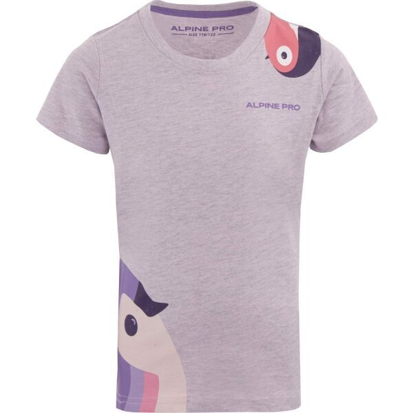ALPINE PRO ALPINE PRO SERBO Тениска за момичета, лилаво, размер