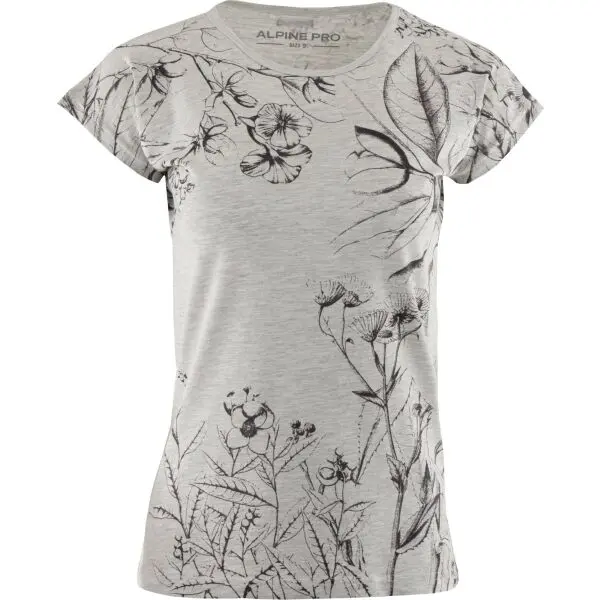 ALPINE PRO ALPINE PRO SEWRA Дамска тениска, сиво, размер