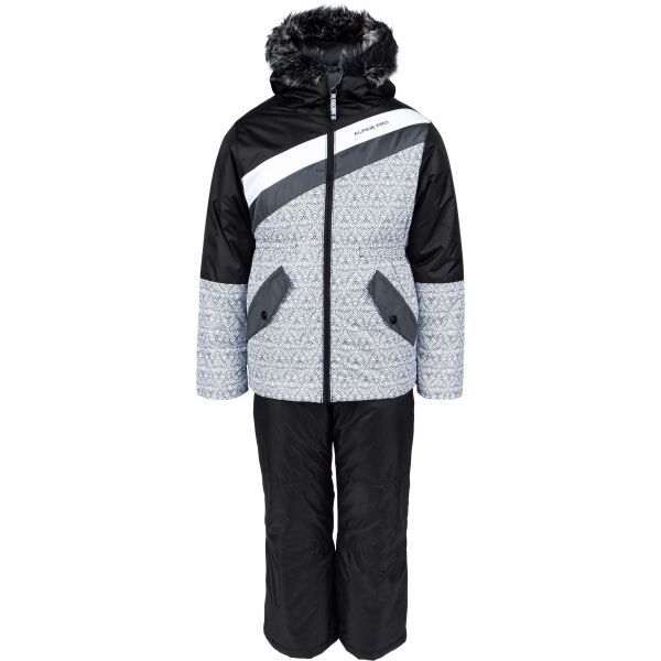 ALPINE PRO ALPINE PRO SLAVICO Момичешки  ски комплект, черно, размер
