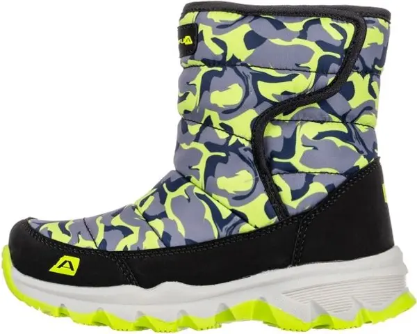 ALPINE PRO ALPINE PRO SOKBARO Детски зимни обувки, светлоотразителен неон, размер