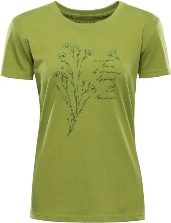 ALPINE PRO ALPINE PRO TERMESA 3 Дамска тениска, зелено, размер