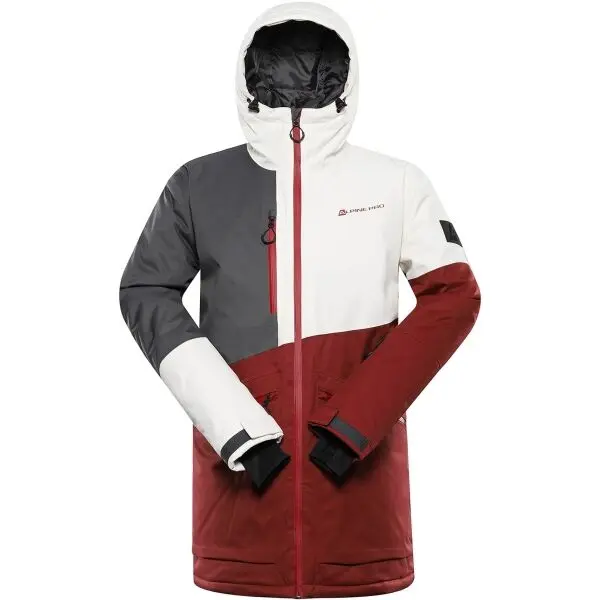 ALPINE PRO ALPINE PRO UZER Мъжко ски яке, винен, размер