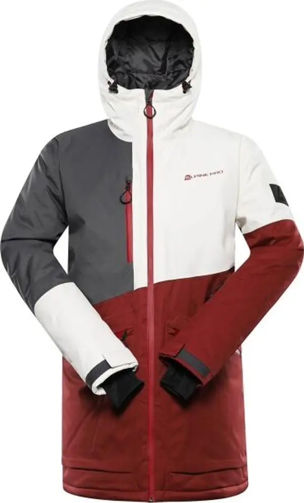 ALPINE PRO ALPINE PRO UZER Мъжко ски яке, винен, размер