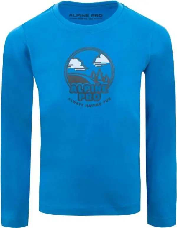 ALPINE PRO ALPINE PRO VELDO Момчешка тениска, синьо, размер 116-122