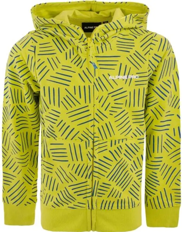 ALPINE PRO ALPINE PRO VELQO Детски суитшърт, светло-зелено, размер 104-110