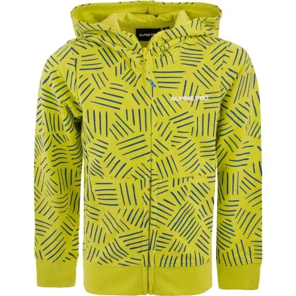 ALPINE PRO ALPINE PRO VELQO Детски суитшърт, светло-зелено, размер 116-122