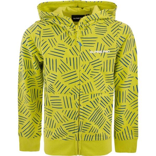 ALPINE PRO ALPINE PRO VELQO Детски суитшърт, светло-зелено, размер
