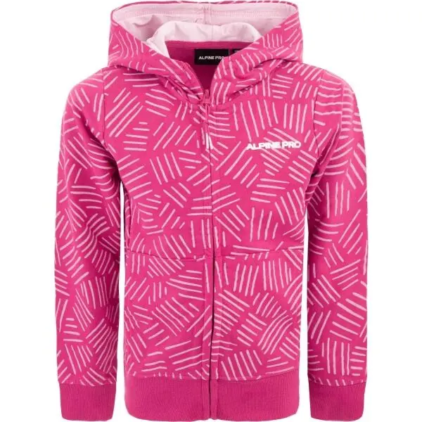 ALPINE PRO ALPINE PRO VELQO Суитшърт за момичета, розово, размер 152-158