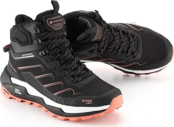 ALPINE PRO ALPINE PRO VERNIA MID Дамски туристически обувки, черно, размер
