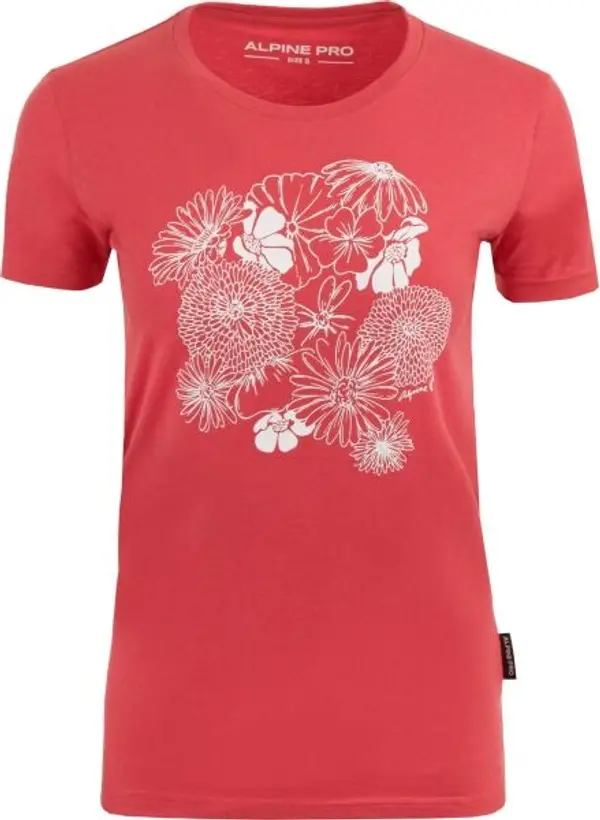 ALPINE PRO ALPINE PRO VILA Дамска тениска, розово, размер