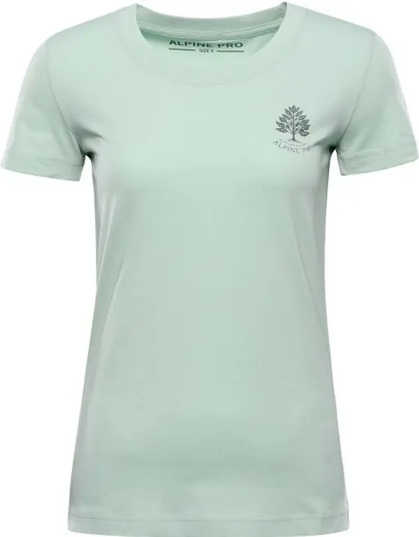 ALPINE PRO ALPINE PRO VRASA Дамска тениска, светло-зелено, размер