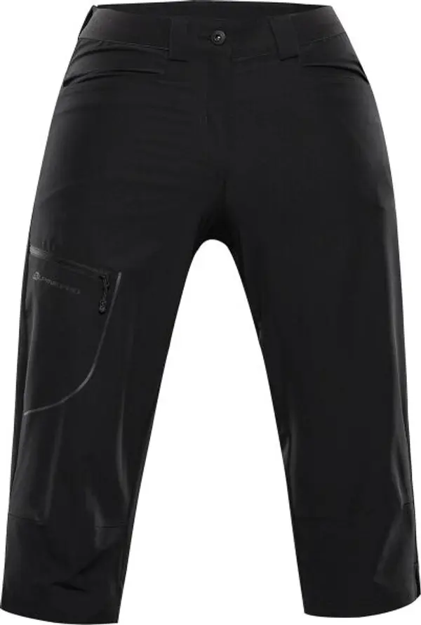 ALPINE PRO ALPINE PRO WEDERA 2 Дамски три четвърти панталони, черно, размер