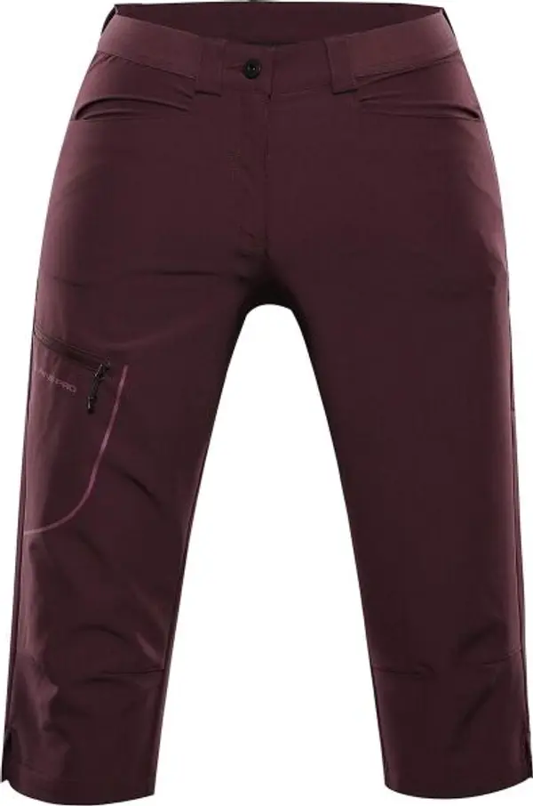 ALPINE PRO ALPINE PRO WEDERA 2 Дамски три четвърти панталони, лилаво, размер