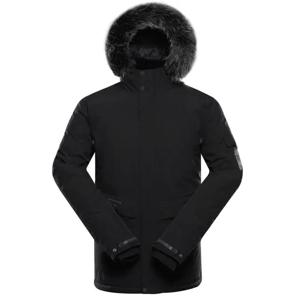 ALPINE PRO ALPINE PRO WERD 2 Мъжко зимно яке, черно, размер 4XL