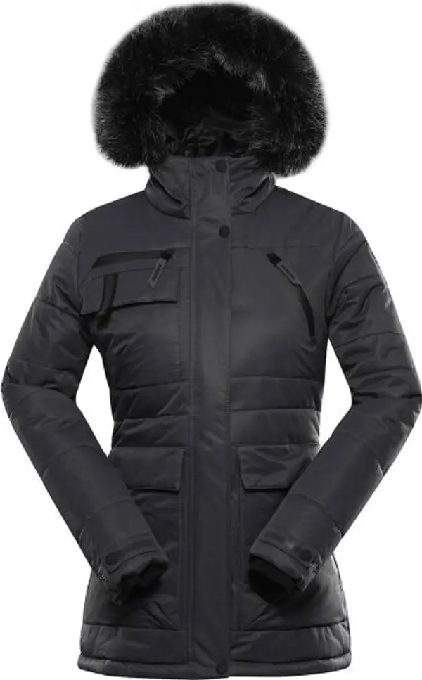 ALPINE PRO ALPINE PRO WERDA Дамско зимно яке, черно, размер