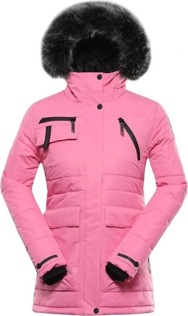 ALPINE PRO ALPINE PRO WERDA Дамско зимно яке, розово, размер