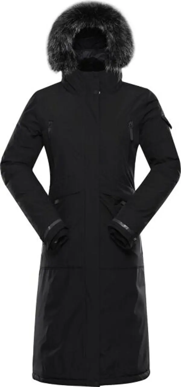 ALPINE PRO ALPINE PRO WUSSA Дамско зимно палто, черно, размер