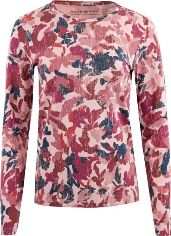 ALPINE PRO ALPINE PRO XELA Дамска блуза с дълъг ръкав, розово, размер