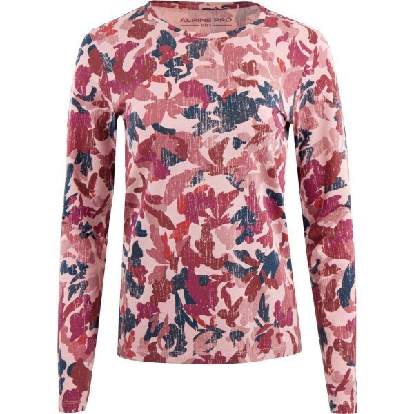 ALPINE PRO ALPINE PRO XELA Дамска блуза с дълъг ръкав, розово, размер