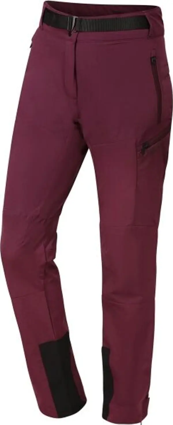 ALPINE PRO ALPINE PRO ZEBINA Дамски софтшел панталони, винен, размер