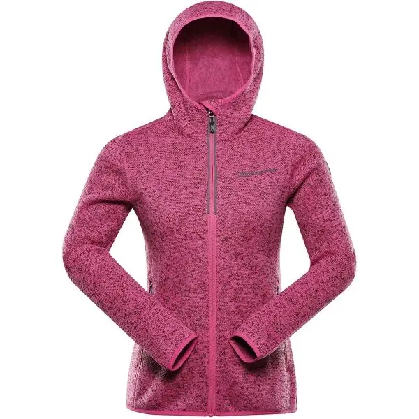 ALPINE PRO ALPINE PRO ZEGA 2 Дамски топъл суитшърт с цип, розово, размер