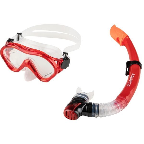 AQUATIC AQUATIC MARLIN SET Юношески комплект за гмуркане, червено, размер