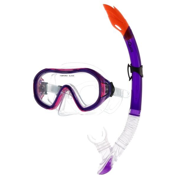 AQUOS AQUOS BANJO SOLE JR Младежки комплект за гмуркане, лилаво, размер