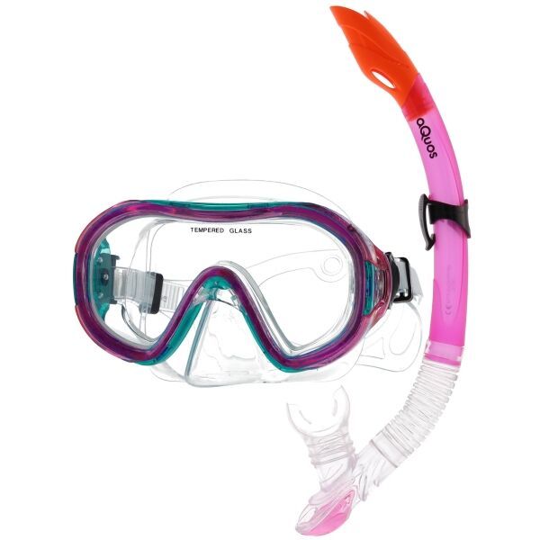 AQUOS AQUOS BANJO SOLE JR Младежки комплект за гмуркане, розово, размер