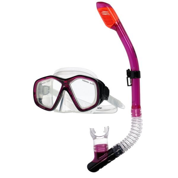 AQUOS AQUOS BARRACUDA SCUP Комплект за гмуркане, лилаво, размер