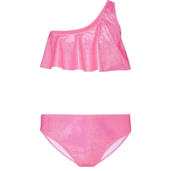 AQUOS AQUOS CALMA Детски бански от две части на едно рамо, розово, размер 140-146