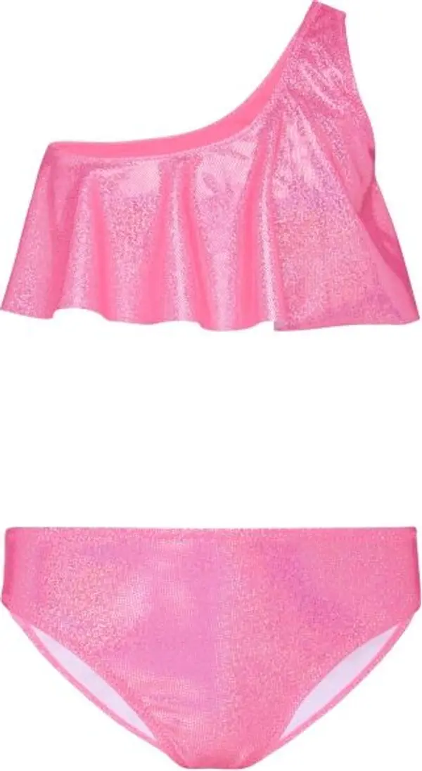 AQUOS AQUOS CALMA Детски бански от две части на едно рамо, розово, размер 164-170