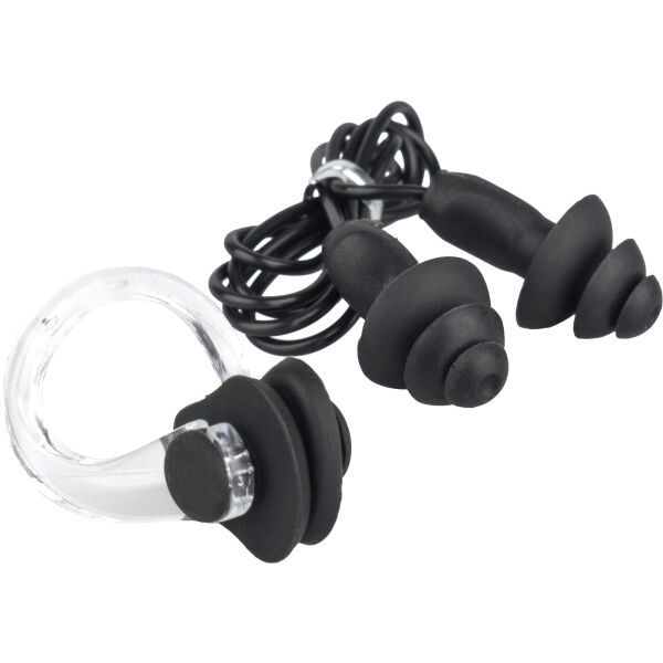 AQUOS AQUOS EAR PLUG + NOSE CLIP SET Тапи за уши и щипка за нос, черно, размер